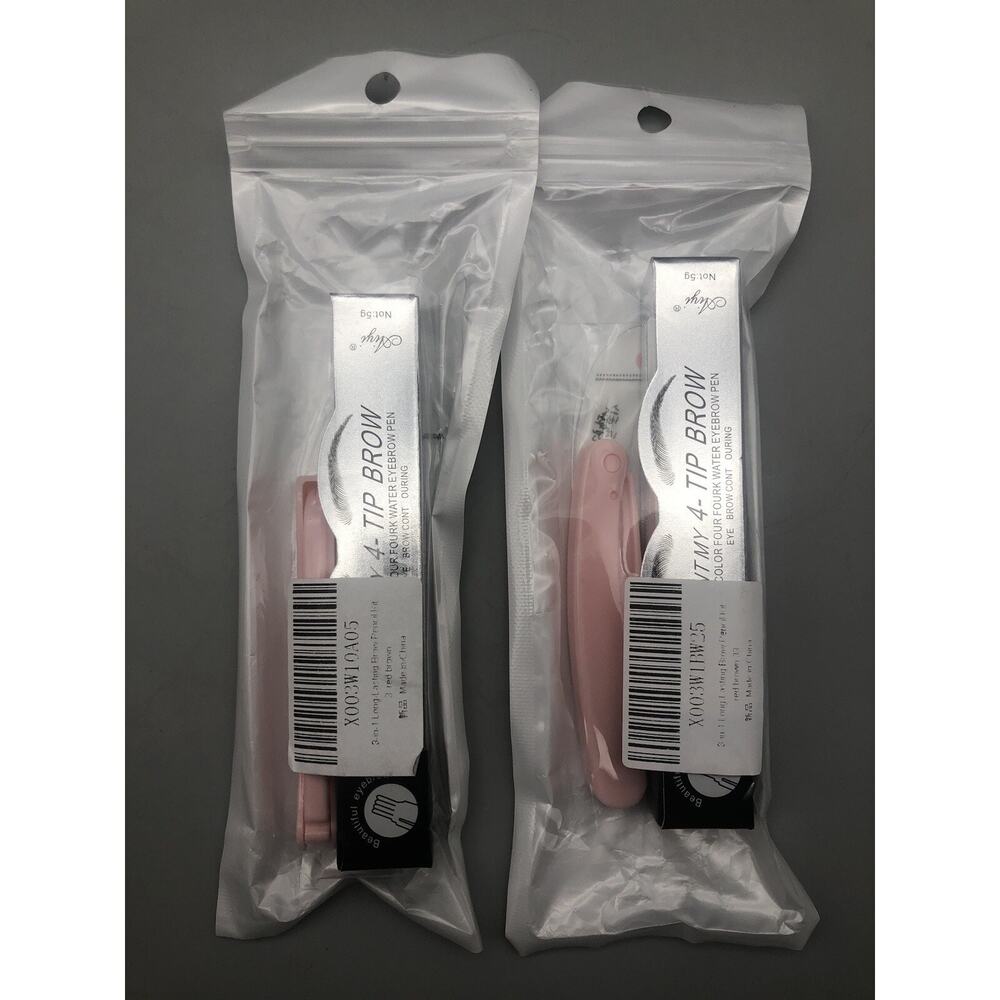 TINT My 4-TIP Brow Long-Lasting Pencil Kit #3 Red Brown Water Eyebrow Pen